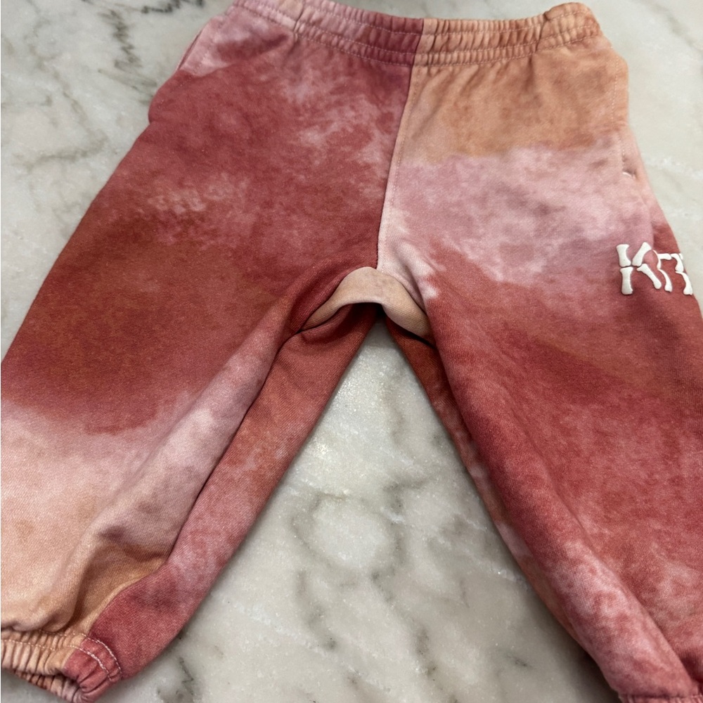 Kith toddler sweatpants  - Pink and Brown